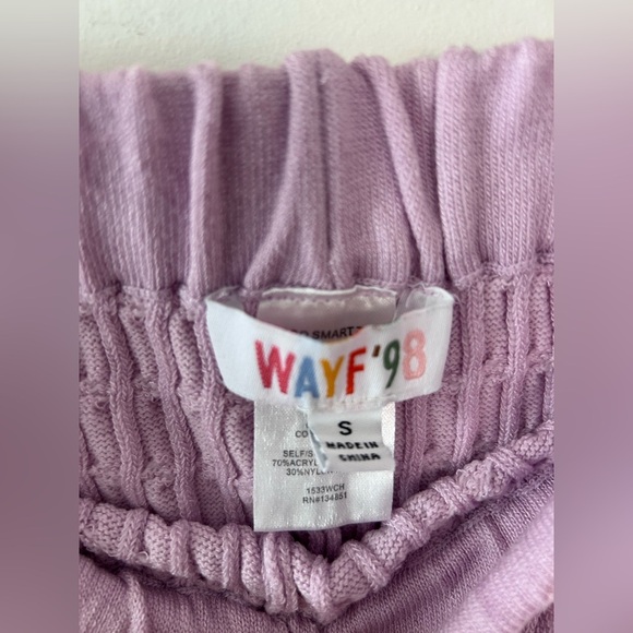 WAYF’98 Ribbed Knit Ruffle Shorts – Small - Picture 3 of 7